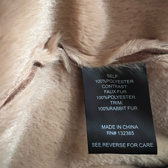 Love Token carmel faux fur and fur coat - Picture 9 of 9